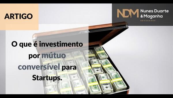 investimento por mútuo conversível startups