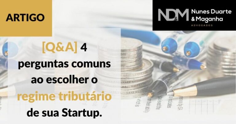 [Q&A] 4 perguntas comuns ao escolher o regime tributário de sua Startup