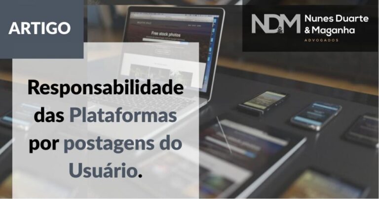 Responsabilidade das plataformas por postagens do Usuário