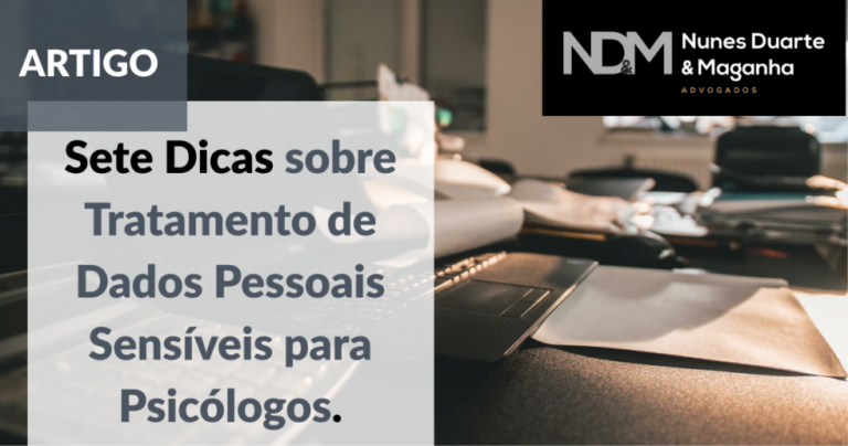 Sete dicas sobre Tratamento de Dados Pessoais para Psicólogos